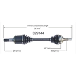 Order New CV Shaft by WORLDPARTS - 329144 For Your Vehicle
