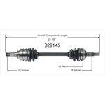 Order Arbre CV neuf par WORLDPARTS - 329145 For Your Vehicle
