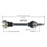 Order Arbre CV neuf par WORLDPARTS - 329150 For Your Vehicle