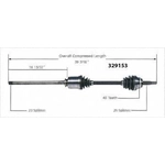 Order Arbre CV neuf par WORLDPARTS - 329153 For Your Vehicle