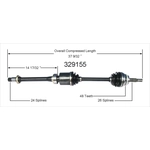Order New CV Shaft by WORLDPARTS - 329155 For Your Vehicle