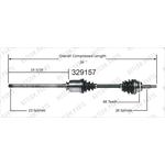 Order New CV Shaft by WORLDPARTS - 329157 For Your Vehicle