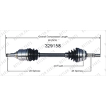 Order New CV Shaft by WORLDPARTS - 329158 For Your Vehicle