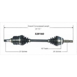 Order New CV Shaft by WORLDPARTS - 329160 For Your Vehicle