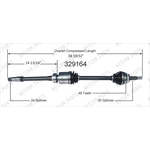 Order New CV Shaft by WORLDPARTS - 329164 For Your Vehicle