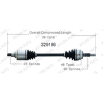 Order New CV Shaft by WORLDPARTS - 329186 For Your Vehicle