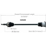 Order New CV Shaft by WORLDPARTS - 329200 For Your Vehicle