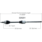 Order New CV Shaft by WORLDPARTS - 329201 For Your Vehicle