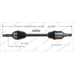 Order New CV Shaft by WORLDPARTS - 329202 For Your Vehicle