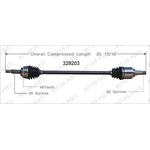 Order New CV Shaft by WORLDPARTS - 329203 For Your Vehicle
