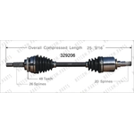 Order New CV Shaft by WORLDPARTS - 329206 For Your Vehicle