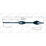 Order New CV Shaft by WORLDPARTS - 329207 For Your Vehicle