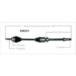 Order New CV Shaft by WORLDPARTS - 329215 For Your Vehicle