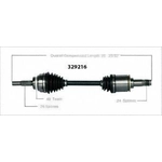 Order New CV Shaft by WORLDPARTS - 329216 For Your Vehicle