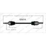 Order WORLDPARTS - 329219 - New CV Shaft For Your Vehicle