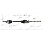 Order Arbre CV neuf par WORLDPARTS - 329227 For Your Vehicle