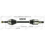 Order New CV Shaft by WORLDPARTS - 329238 For Your Vehicle