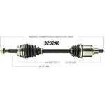 Order New CV Shaft by WORLDPARTS - 329240 For Your Vehicle