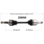 Order New CV Shaft by WORLDPARTS - 329250 For Your Vehicle
