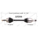 Order New CV Shaft by WORLDPARTS - 329268 For Your Vehicle