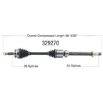 Order New CV Shaft by WORLDPARTS - 329270 For Your Vehicle