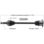 Order New CV Shaft by WORLDPARTS - 329280 For Your Vehicle