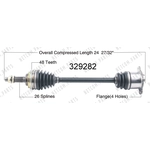 Order New CV Shaft by WORLDPARTS - 329282 For Your Vehicle