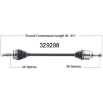 Order New CV Shaft by WORLDPARTS - 329288 For Your Vehicle