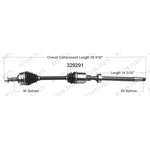 Order New CV Shaft by WORLDPARTS - 329291 For Your Vehicle