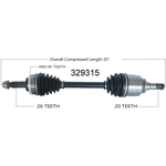 Order New CV Shaft by WORLDPARTS - 329315 For Your Vehicle