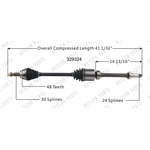 Order New CV Shaft by WORLDPARTS - 329324 For Your Vehicle