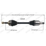 Order New CV Shaft by WORLDPARTS - 329325 For Your Vehicle