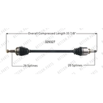Order New CV Shaft by WORLDPARTS - 329327 For Your Vehicle