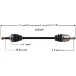 Order Arbre CV neuf par WORLDPARTS - 329329 For Your Vehicle