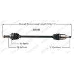 Order New CV Shaft by WORLDPARTS - 329336 For Your Vehicle