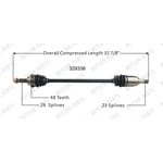 Order New CV Shaft by WORLDPARTS - 329338 For Your Vehicle