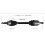 Order Arbre CV neuf par WORLDPARTS - 329372 For Your Vehicle