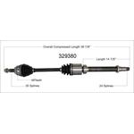 Order New CV Shaft by WORLDPARTS - 329380 For Your Vehicle