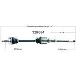 Order New CV Shaft by WORLDPARTS - 329384 For Your Vehicle