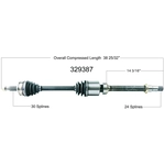 Order New CV Shaft by WORLDPARTS - 329387 For Your Vehicle