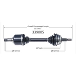 Order New CV Shaft by WORLDPARTS - 339005 For Your Vehicle