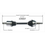 Order New CV Shaft by WORLDPARTS - 339007 For Your Vehicle