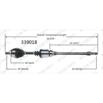 Order New CV Shaft by WORLDPARTS - 339018 For Your Vehicle