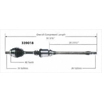Order New CV Shaft by WORLDPARTS - 339018 For Your Vehicle