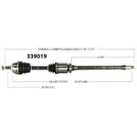Order Arbre CV neuf par WORLDPARTS - 339019 For Your Vehicle