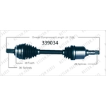 Order New CV Shaft by WORLDPARTS - 339034 For Your Vehicle