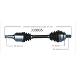 Order Arbre CV neuf de WORLDPARTS - 339035 For Your Vehicle