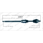 Order New CV Shaft by WORLDPARTS - 339037 For Your Vehicle