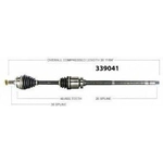 Order New CV Shaft by WORLDPARTS - 339041 For Your Vehicle