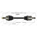 Order Arbre CV neuf par WORLDPARTS - 339043 For Your Vehicle
